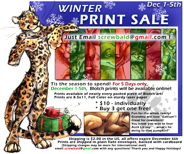 Winter Print Sale! by Blotch -- Fur Affinity [dot] net