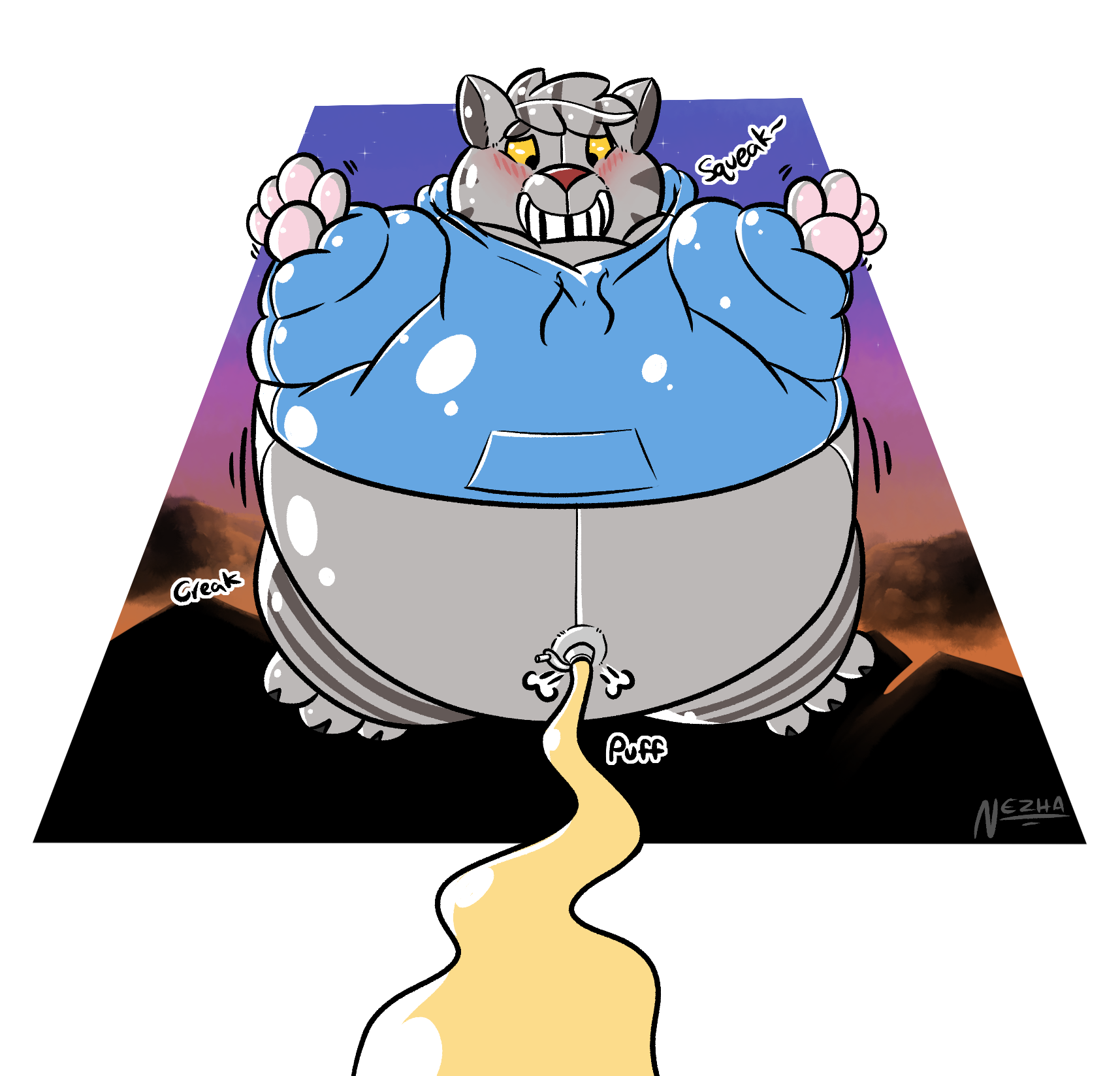 Gumball Watterson Inflation by FatDeviantartOCsLover -- Fur Affinity [dot]  net