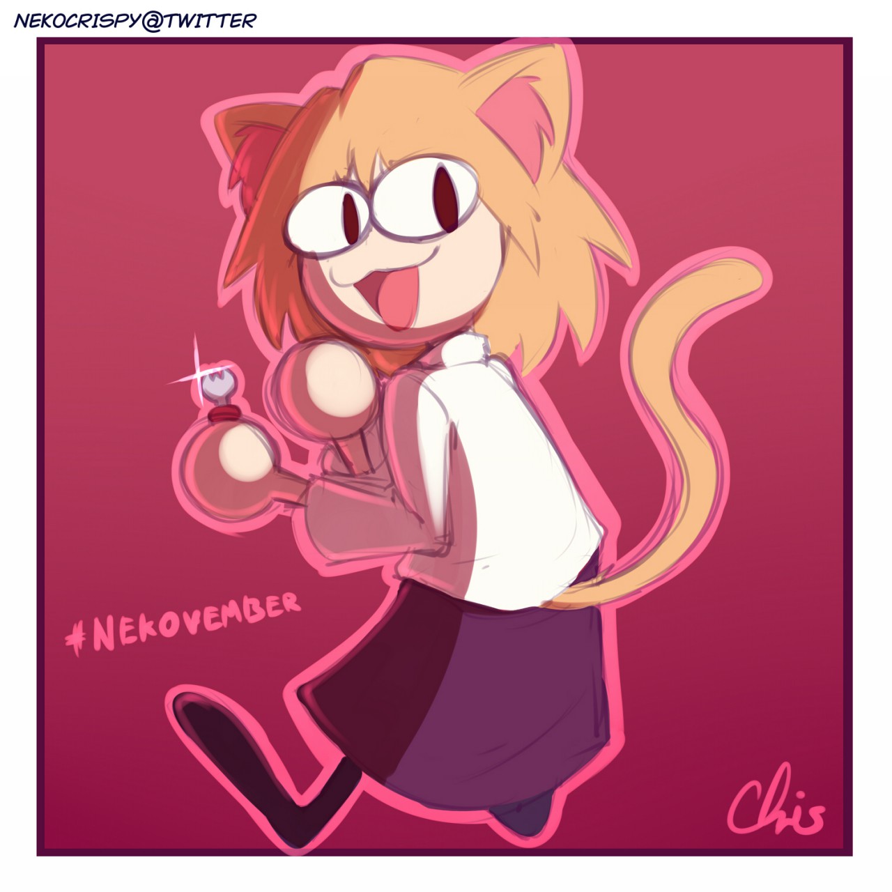 NEKOVEMBER Day 11: Neco Arc by BlueBrush -- Fur Affinity [dot] net