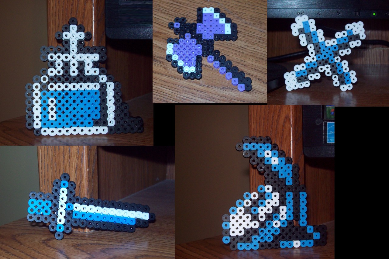 Castlevania Sub-Weapon Perler by BlueQuestion15 -- Fur Affinity [dot] net