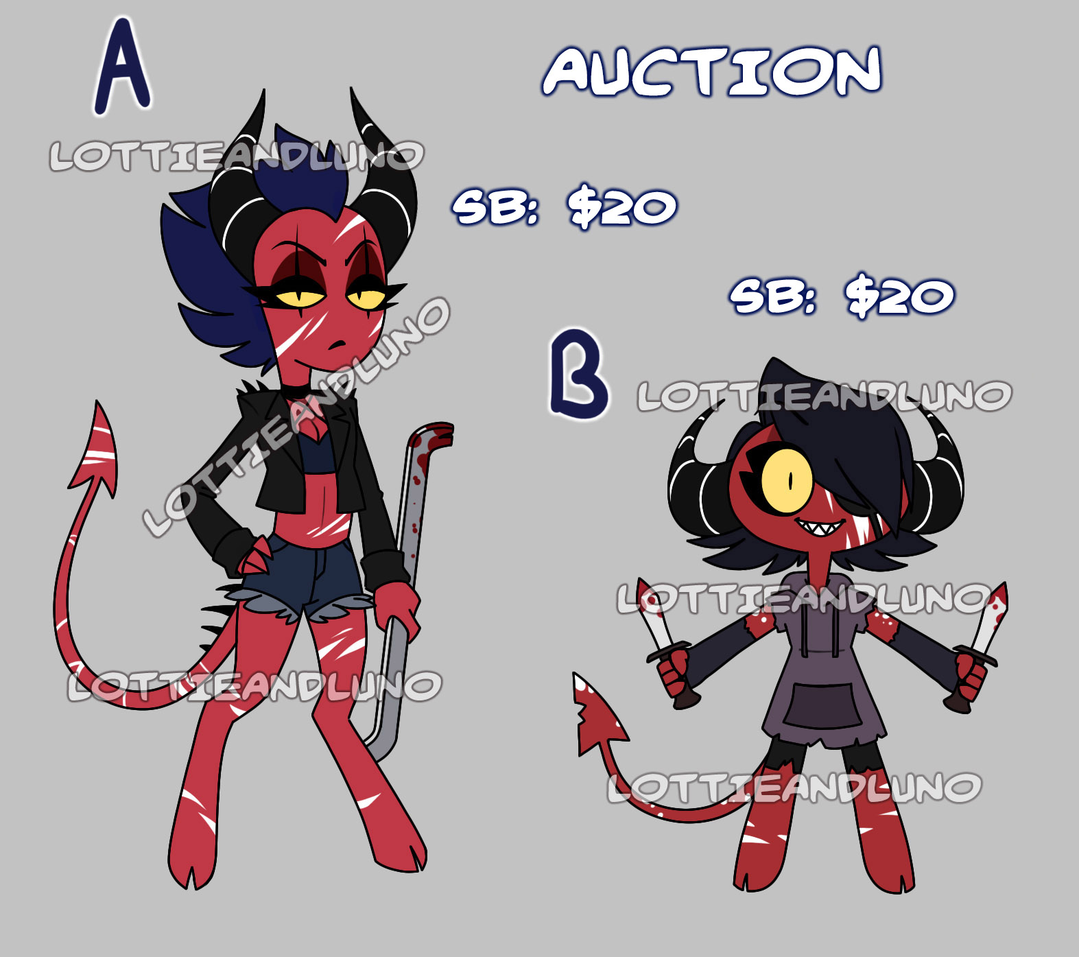 Helluva Boss Imp adopt auction (Closed) by BlueStripedRenulian -- Fur ...