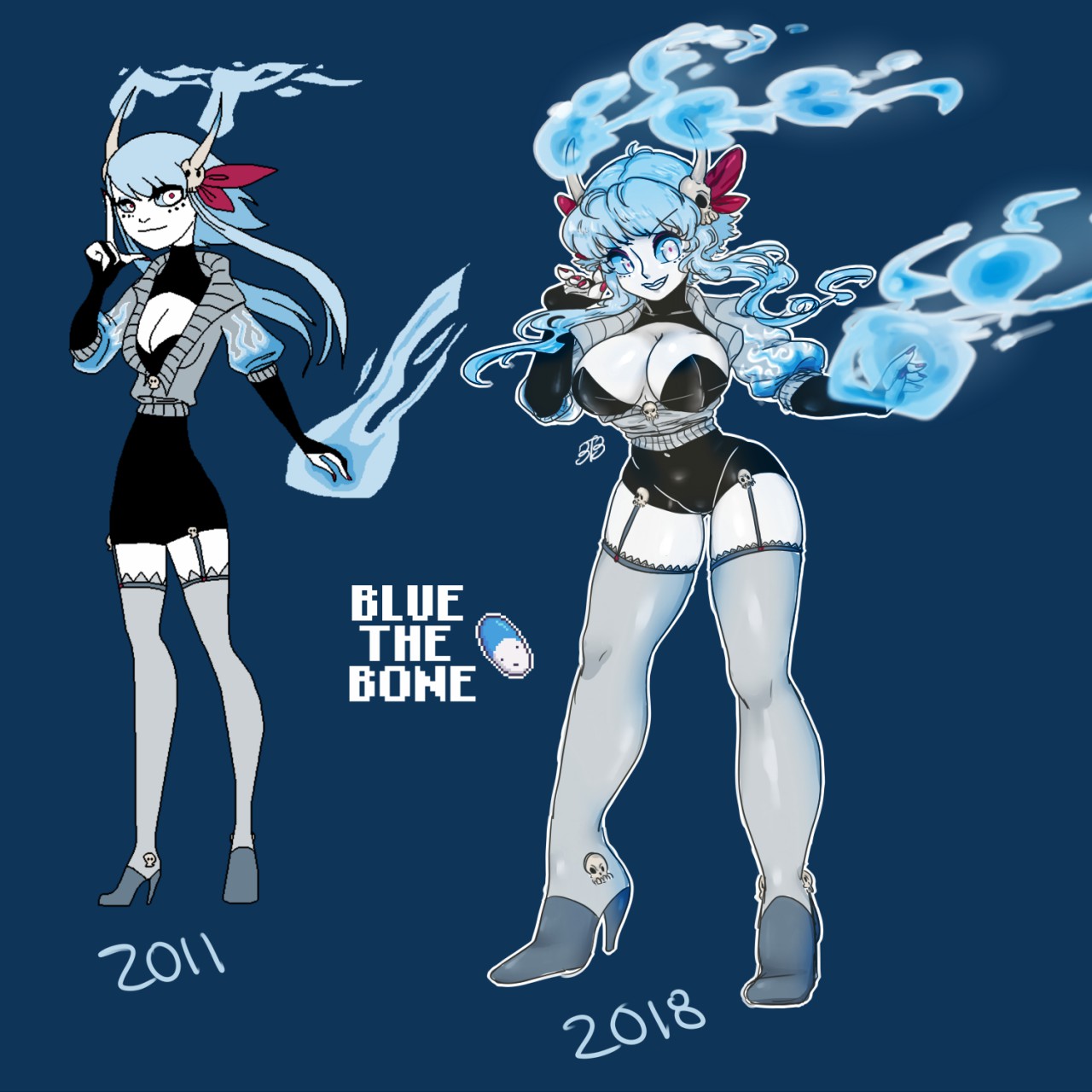 Blue the bone android 18