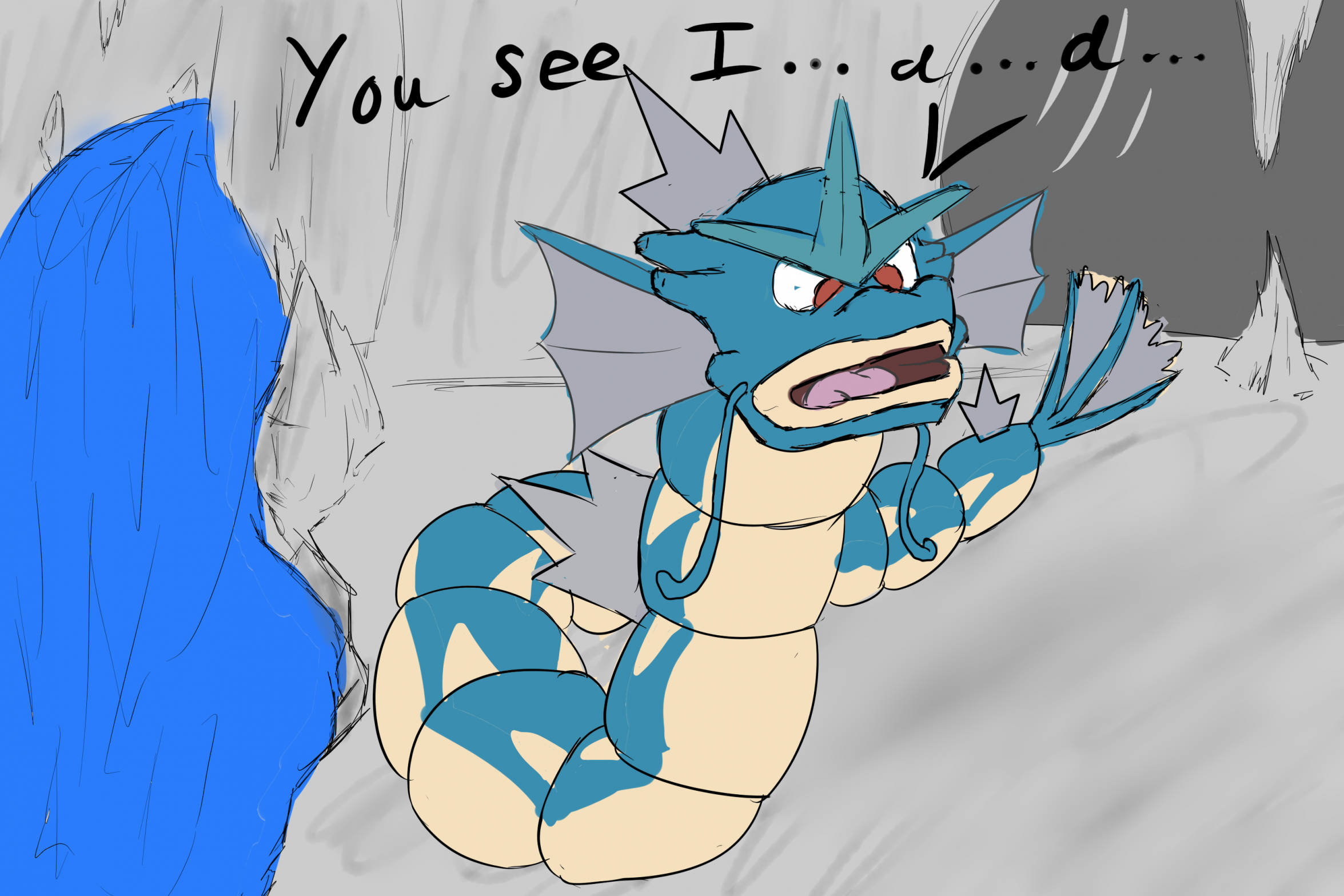 Gyarados sneeze 1 by Bluraggon Fur Affinity dot net