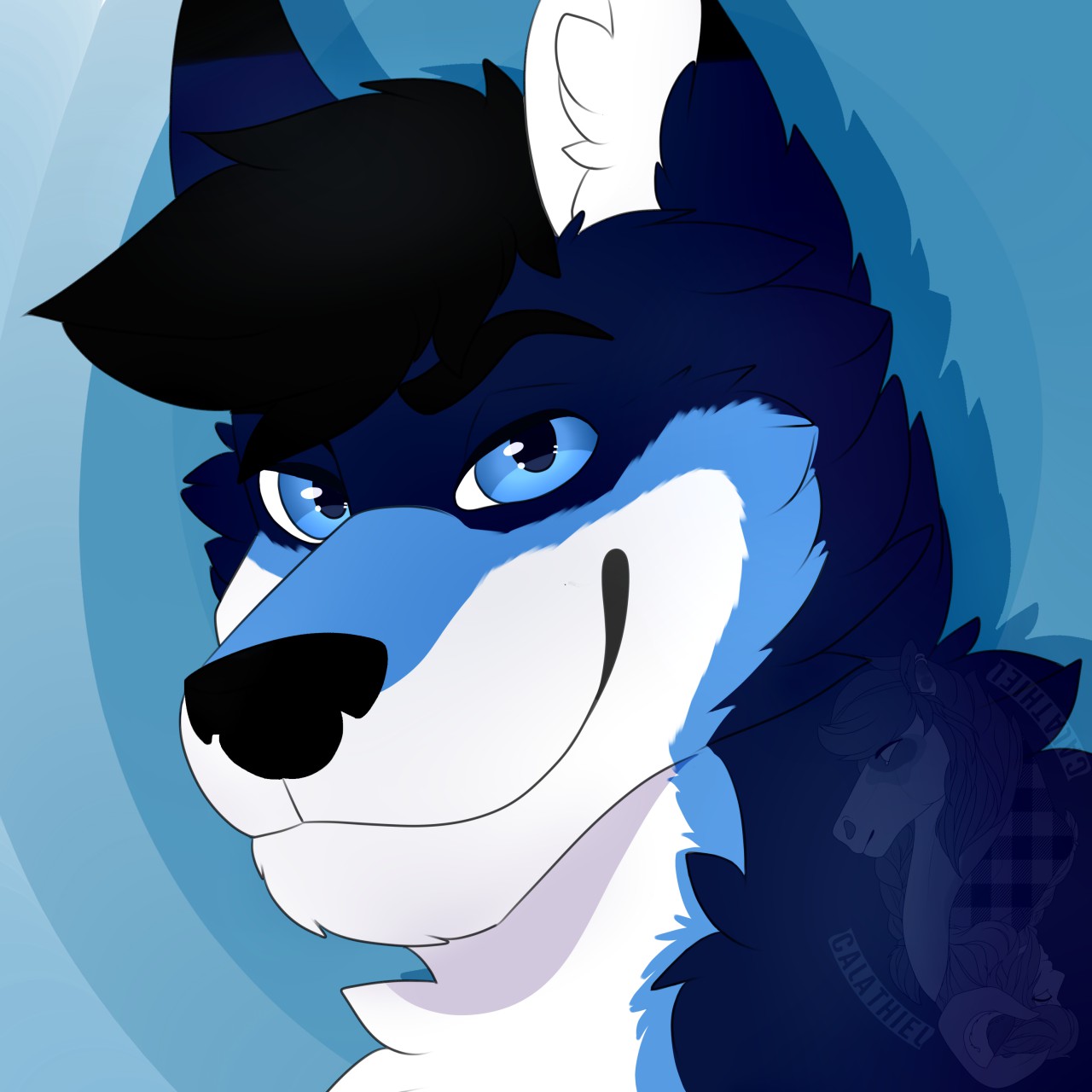 [Commission] Dyash the Wolf Icon by Bo-cos -- Fur Affinity [dot] net