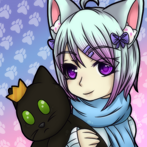 Cute Chibi Cat Girl Icon