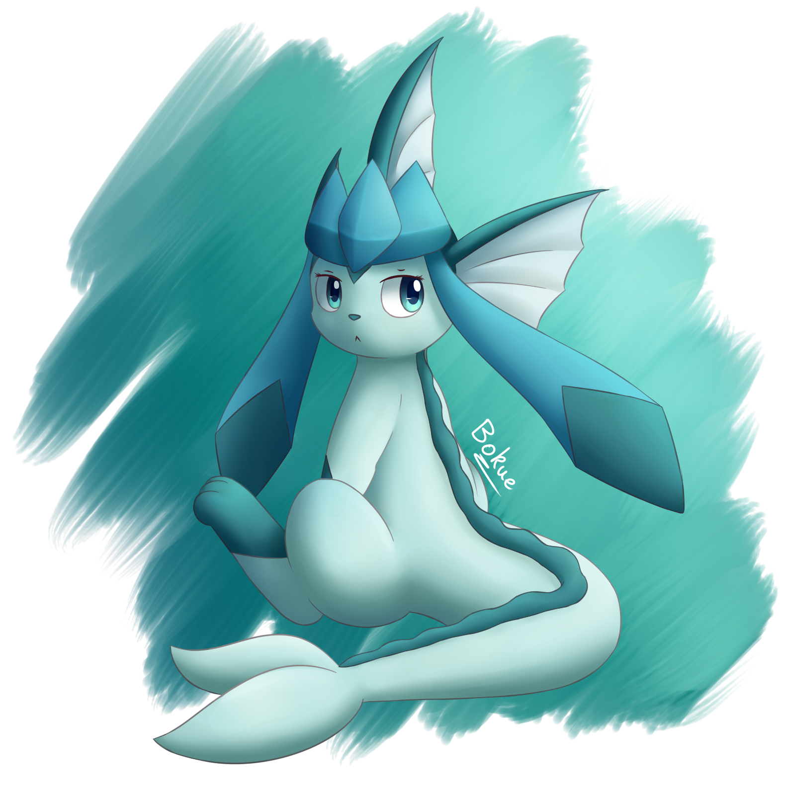 Artwork (Digital). glaceon. thing. 
