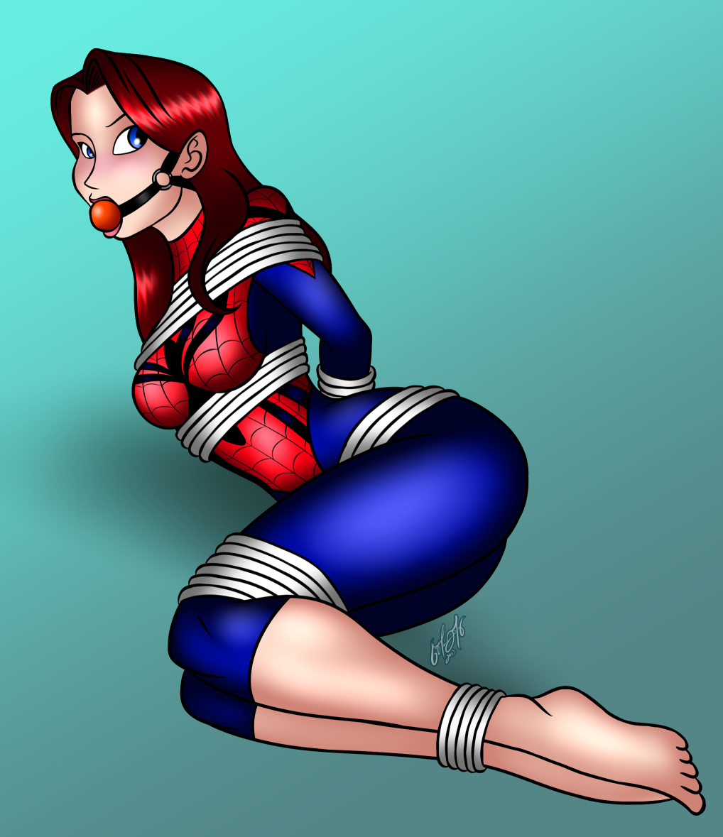 Spider-Girl - All Tied Up by Bold-n-Brash -- Fur Affinity [dot] net