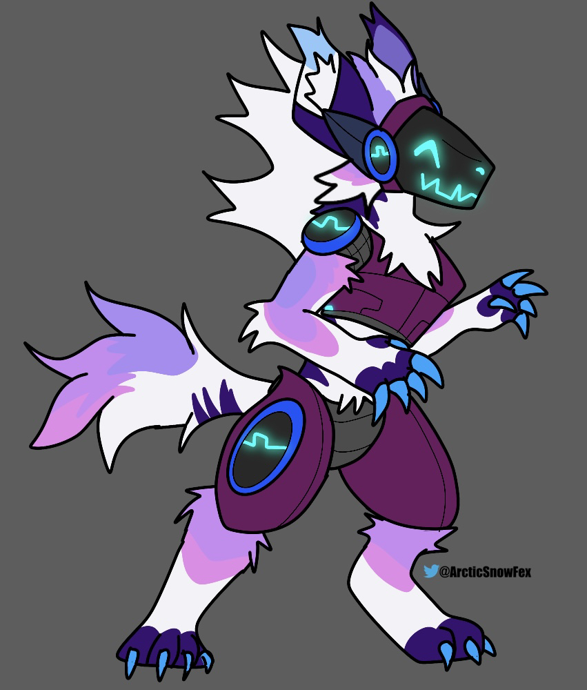 Zeta the protogen by boltthewolf5522 -- Fur Affinity [dot] net