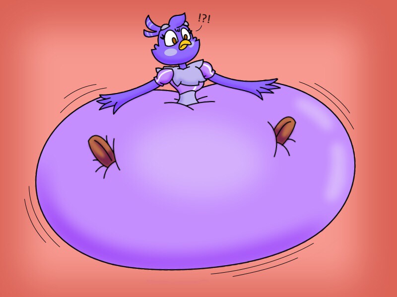 Purple M&M Overinflated (sticker) by Popperexpand -- Fur Affinity [dot] net