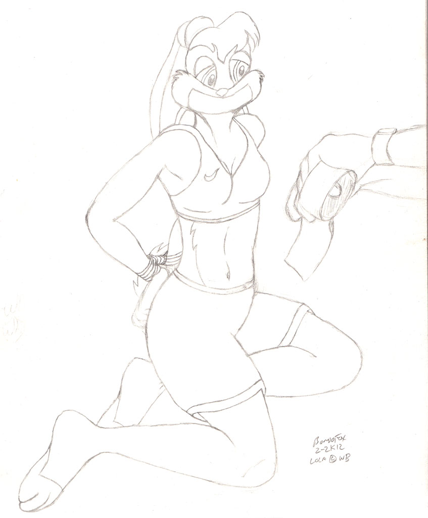 BF_Lola Bunny Bound and Gagged (WiP) by BondoFox -- Fur Affinity [dot] net