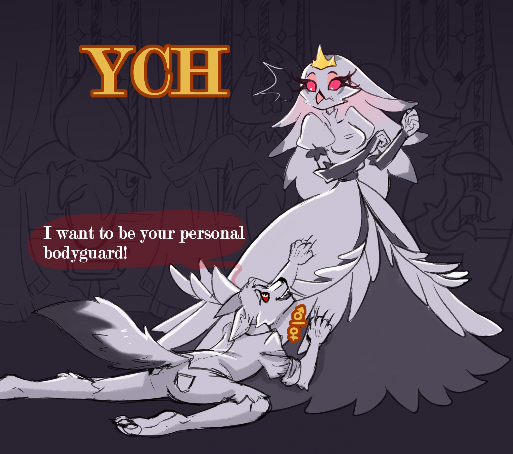 YCH size difference 2 - YCH.Commishes