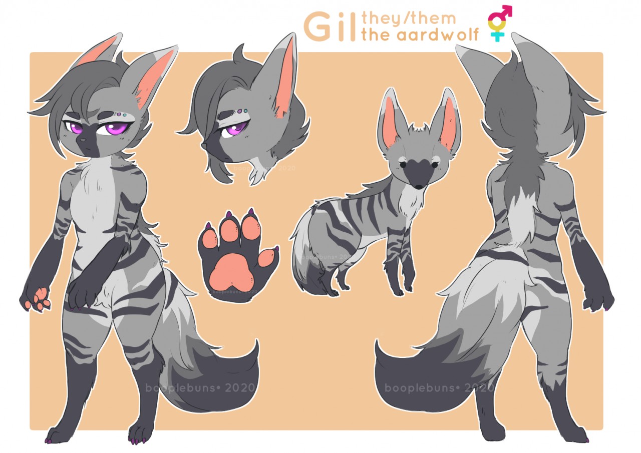 Gil the aardwolf by booplebuns -- Fur Affinity [dot] net