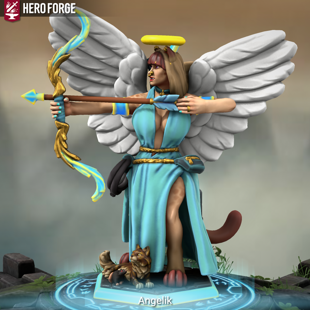 Hero Forge: Angelik Design 1 by BooRat -- Fur Affinity [dot] net