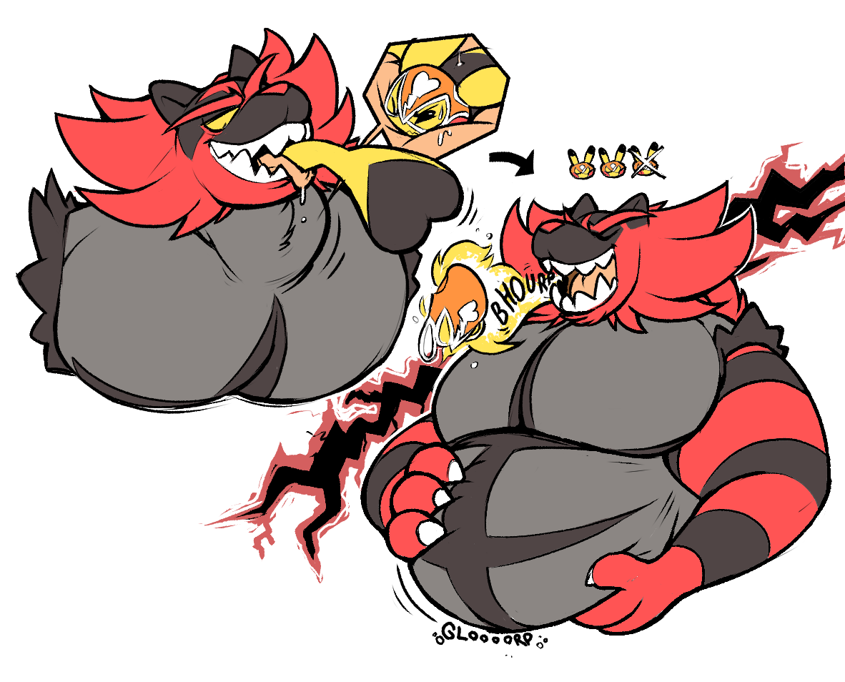 Pokemon. incineroar. implied. 