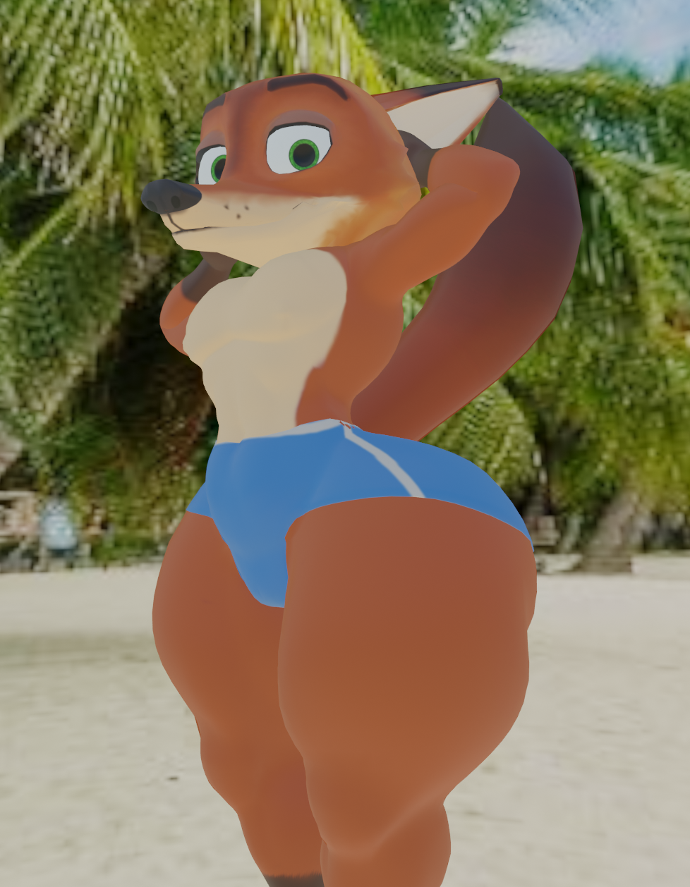 Thicc Nicc Wilde (Speedo) by BootiesForLife -- Fur Affinity [dot] net