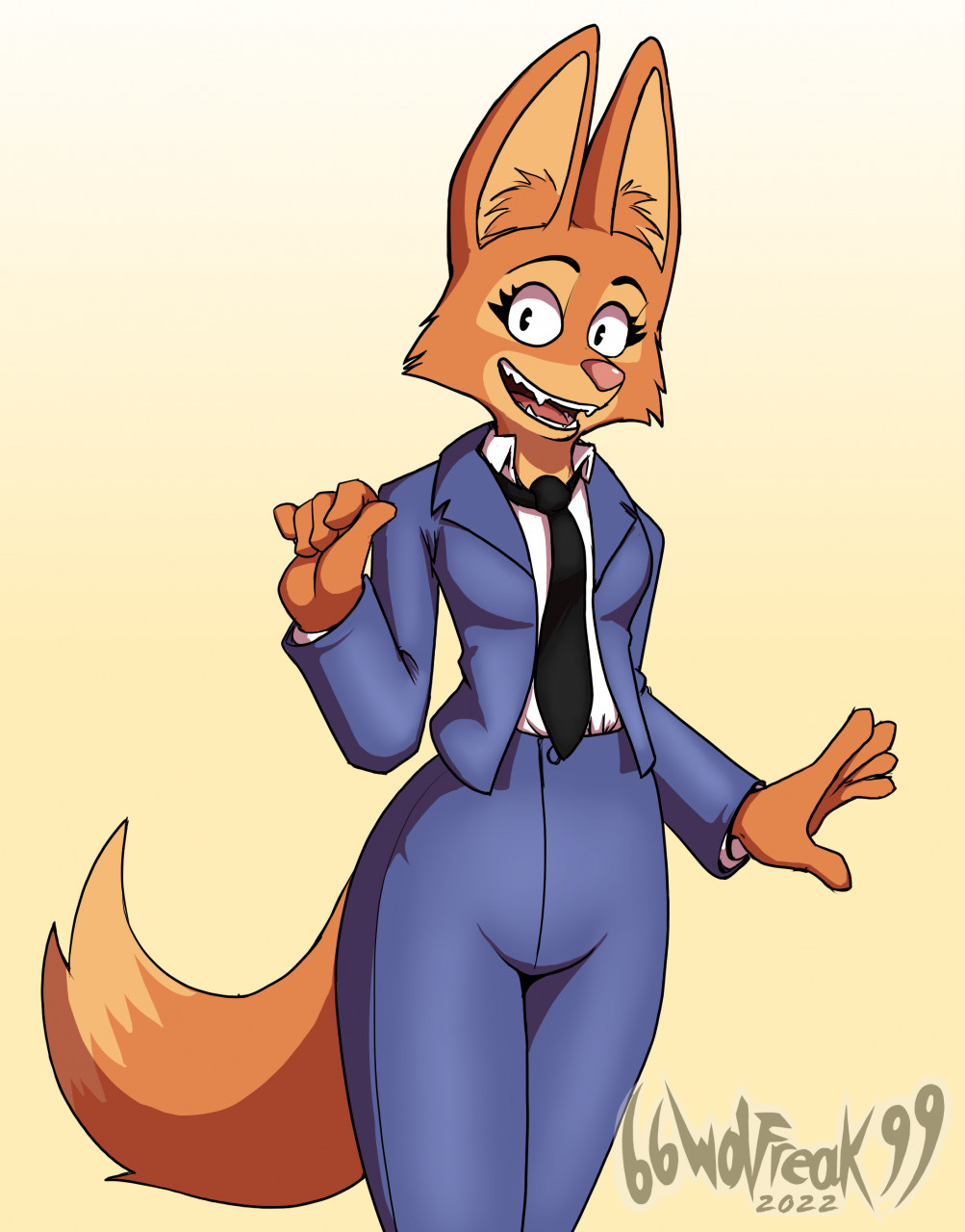 Diane Foxington by BoredWolf -- Fur Affinity [dot] net