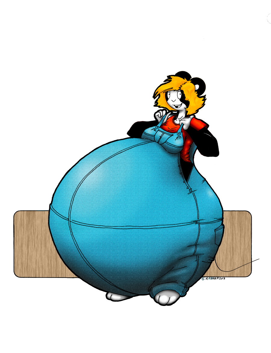 Bridgette's big belly drive pin up #07 by botulism_bunny -- Fur