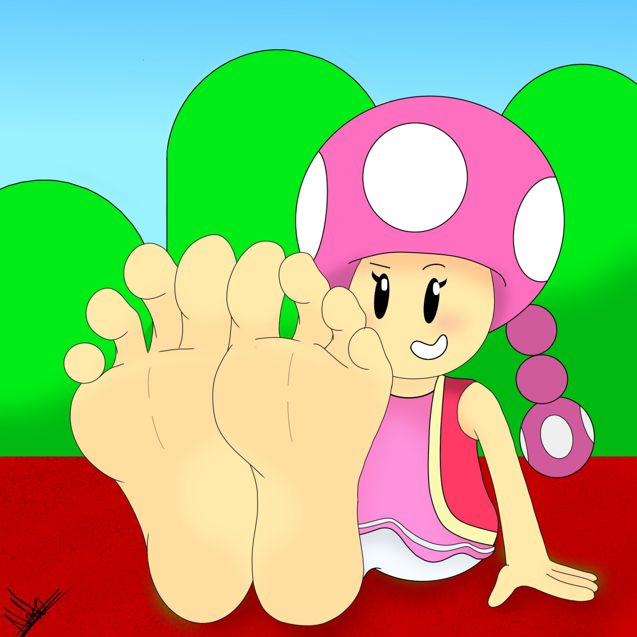 Toadette's feet
