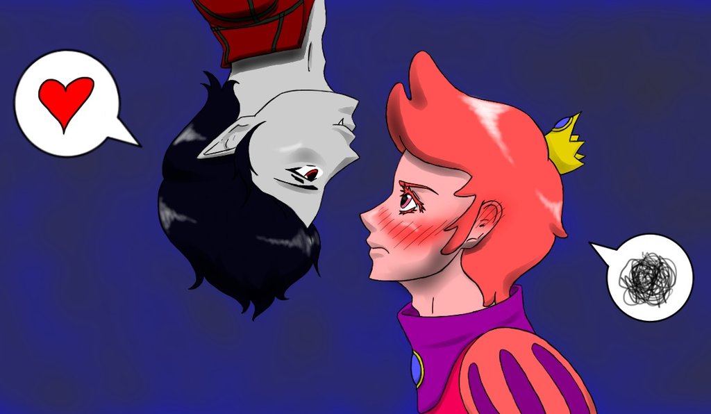 marshall lee and prince gumball by boxenracing -- Fur Affinity [dot] net