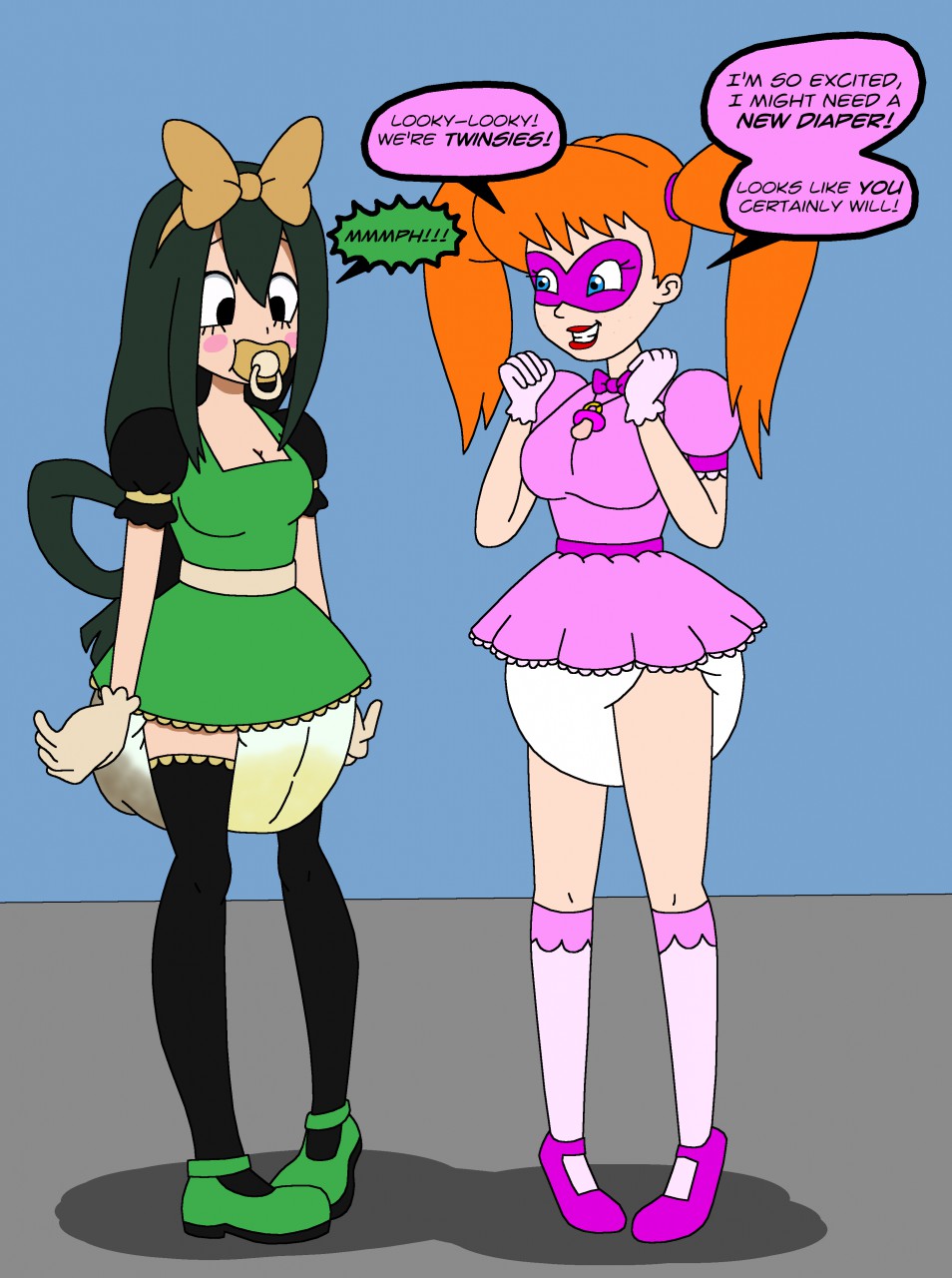 Infantina Meets Tsuyu Asui by Boxtrot -- Fur Affinity [dot] net