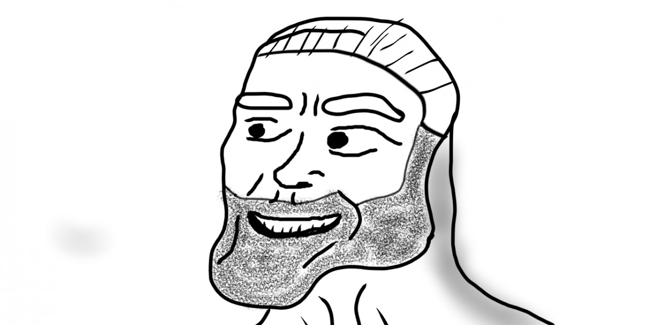 How to draw Meme  Giga Chad 