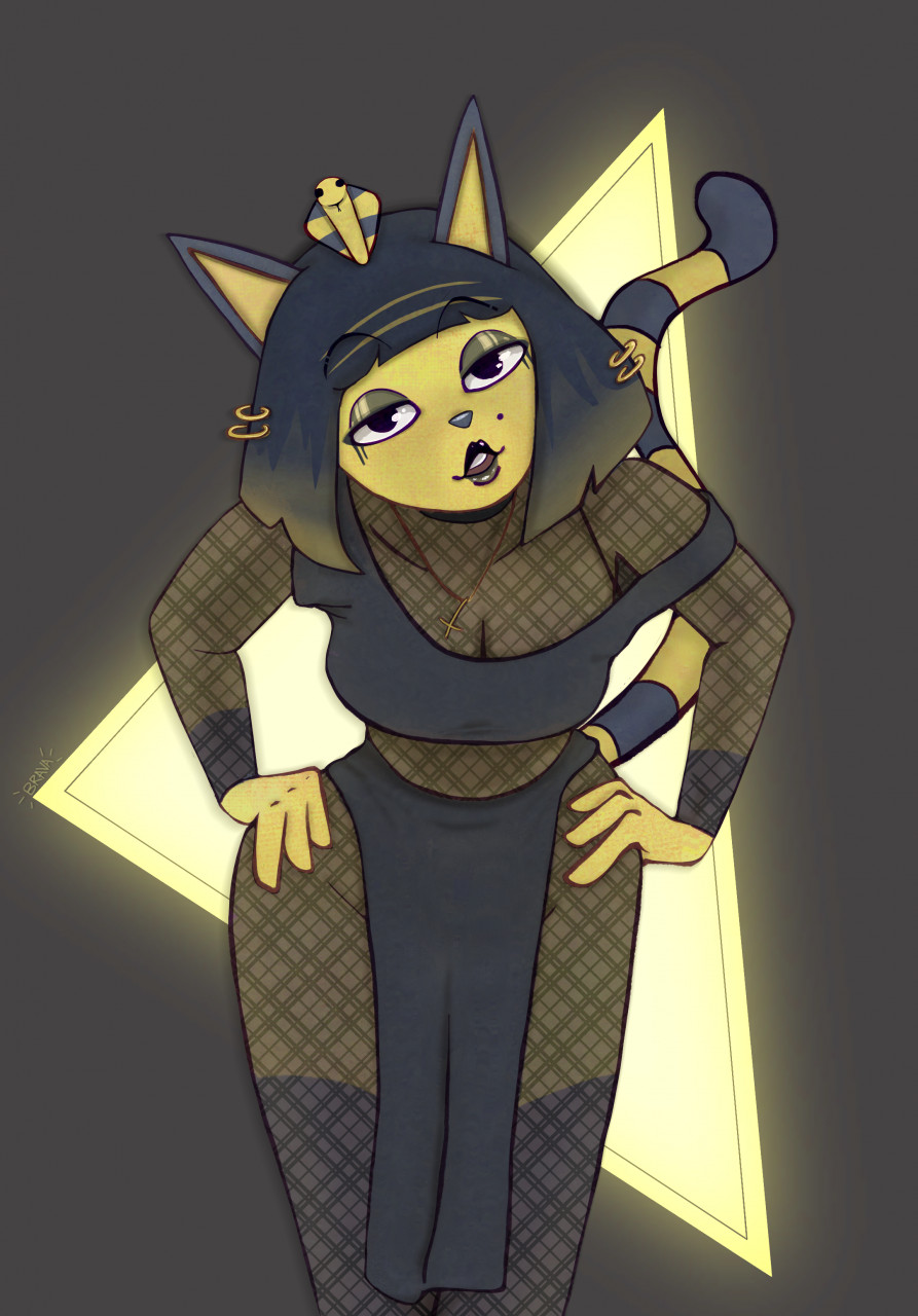 Goth Ankha by bravahiji -- Fur Affinity [dot] net