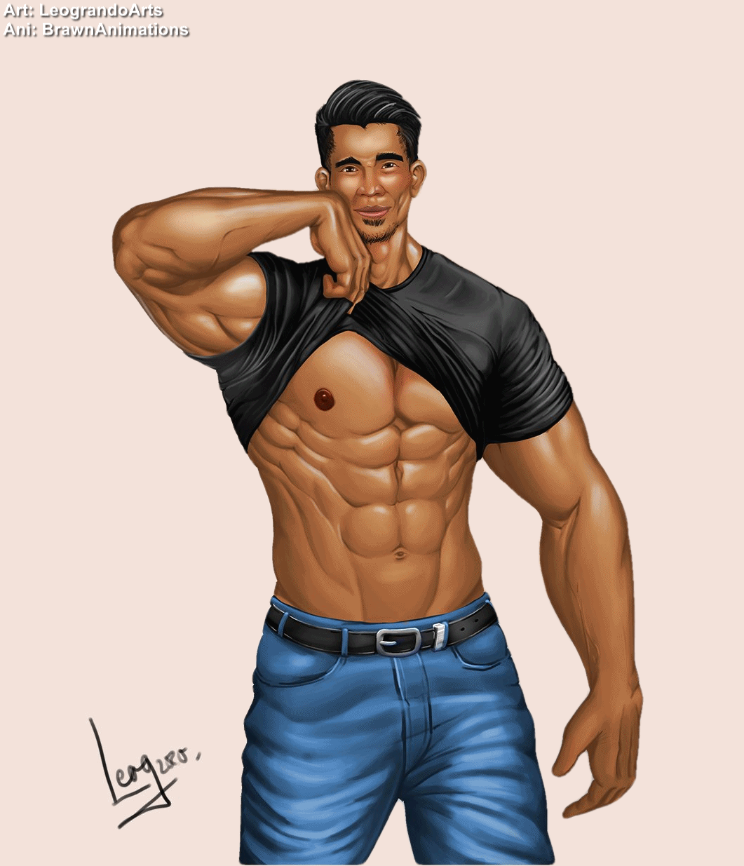 Muscle Growth Animation Male