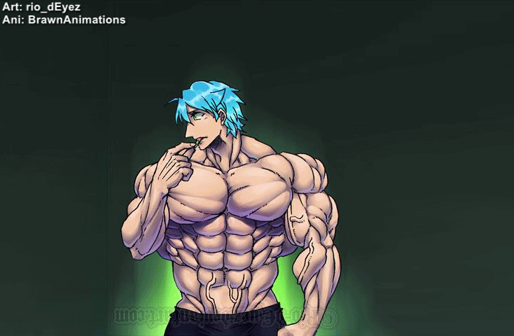 Muscle growth animation of Hikaru by Rio_dEyez by BrawnAnimations -- Fur  Affinity [dot] net