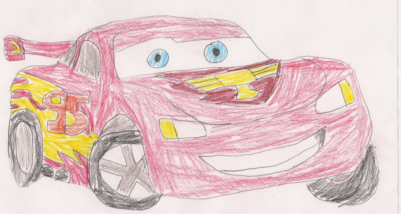 How to Draw Lightning McQueen from Cars 3 (Cars 3) Step by Step |  DrawingTutorials101.com