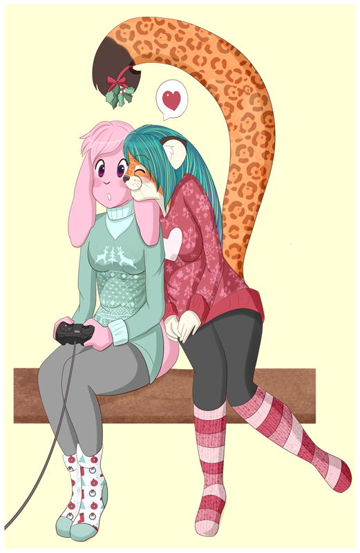 Holiday Kisses [Commission]