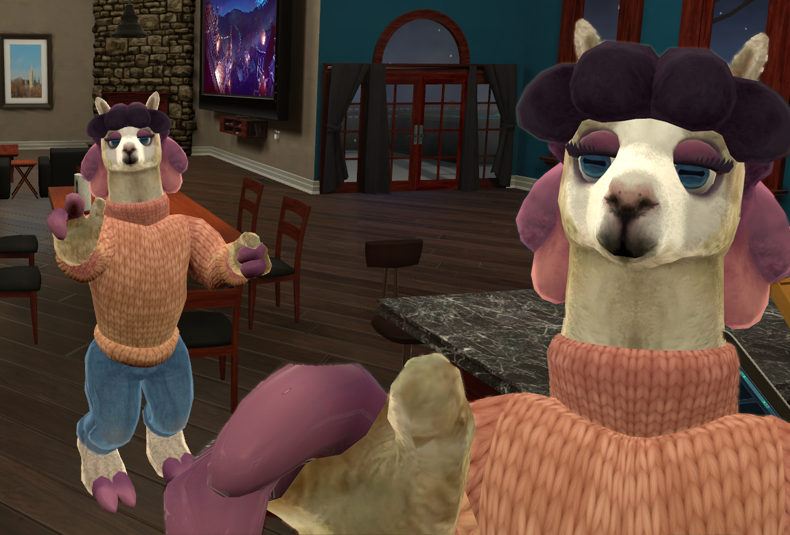 Drama Llama - VRChat avatar by brilokuloj -- Fur Affinity [dot] net