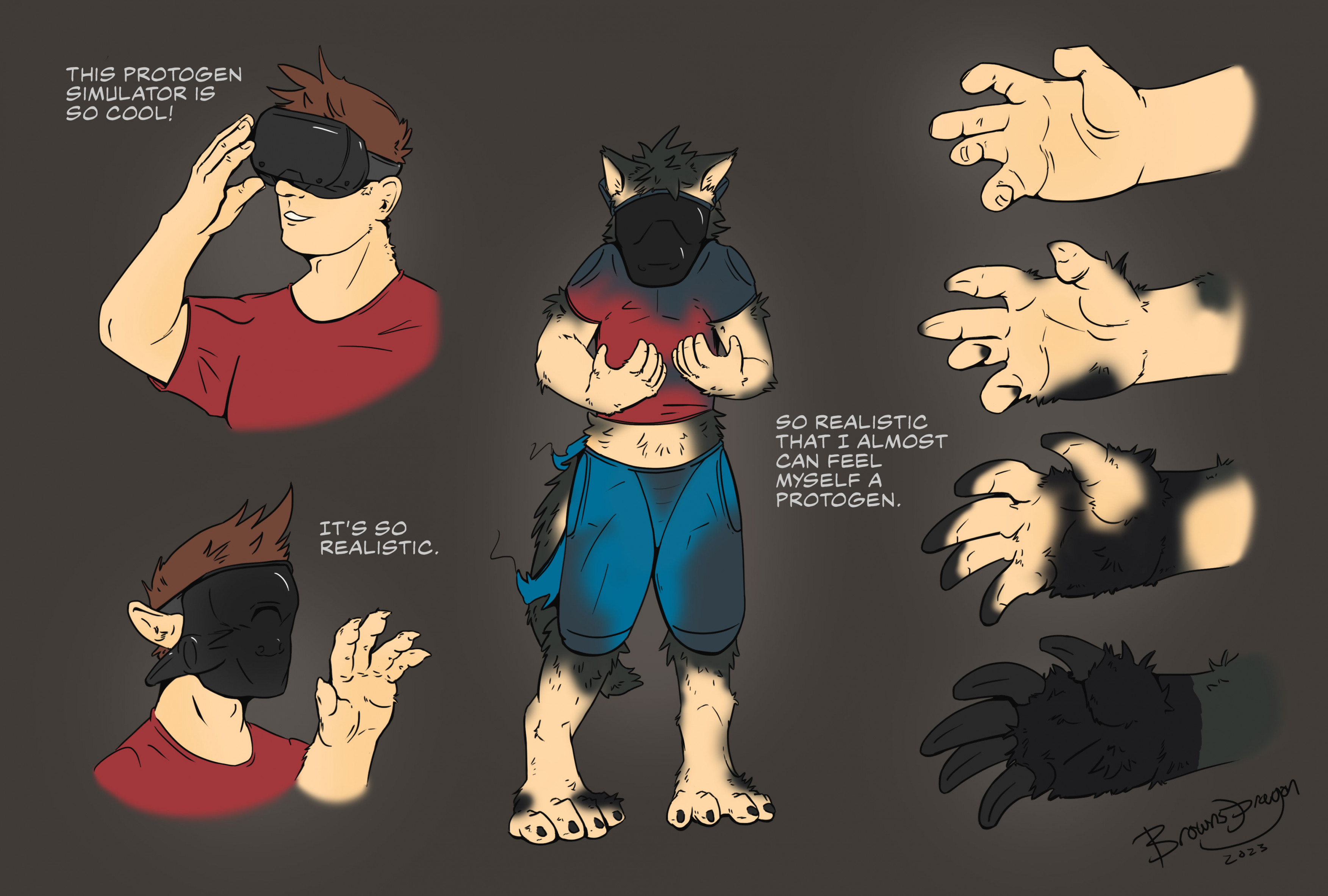 Protogen VR TF - 1 by brownsdragon -- Fur Affinity [dot] net