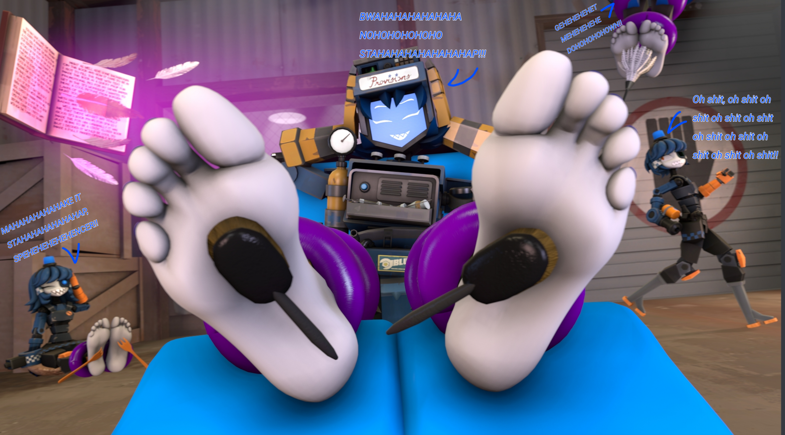 SFM The Book of Tickles with texts by Bugzzy54321 -- Fur Affinity [dot] net