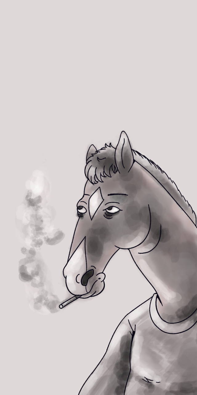 bojack horseman sketch by KleptoBlunder on DeviantArt