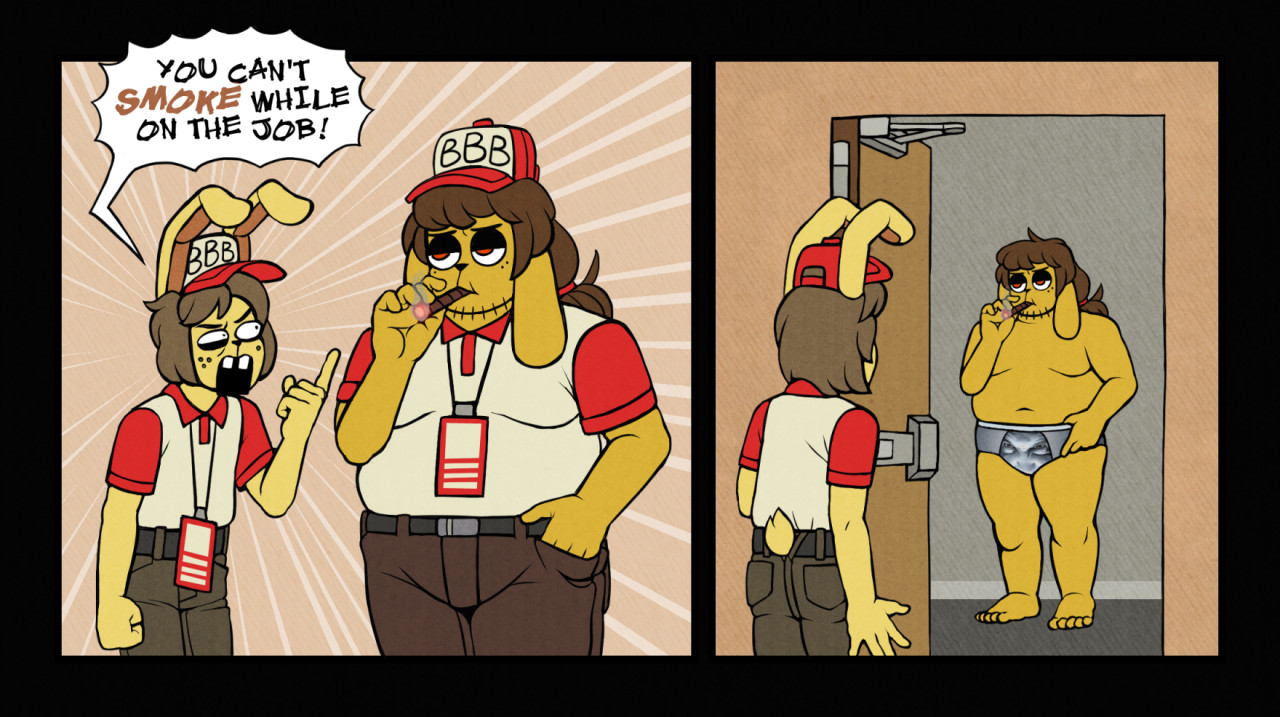 Smoking break by BunneHanon -- Fur Affinity [dot] net