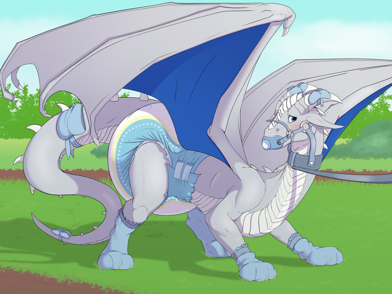 Bottoms-Up Dragon-Diapers. 