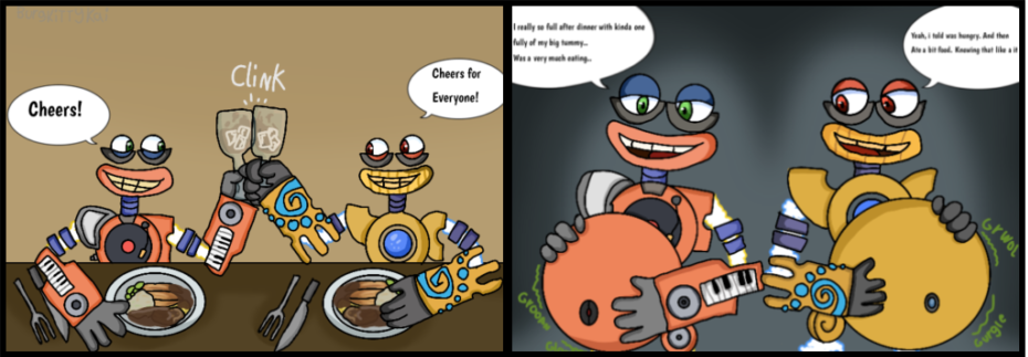 Wubbox and Rare Wubbox's Diner Feast by Burgkittykai -- Fur Affinity [dot]  net