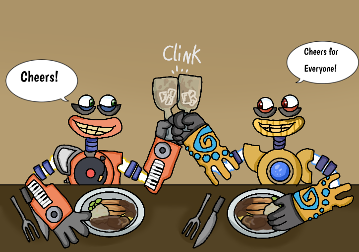Wubbox and Rare Wubbox's Diner Feast by Burgkittykai -- Fur Affinity [dot]  net