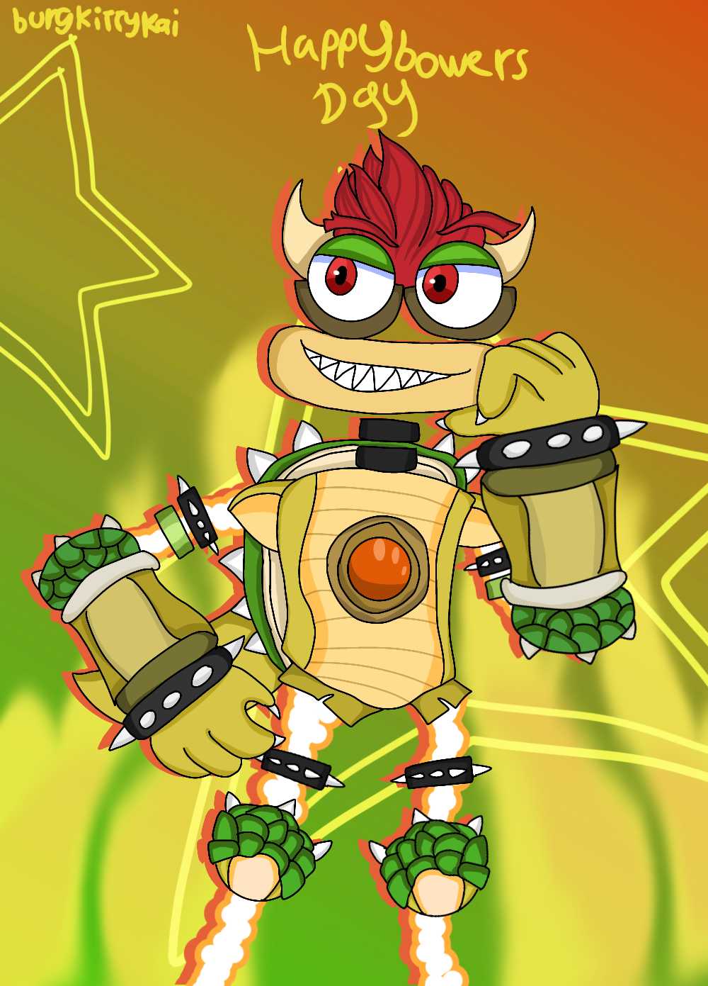 Bowserbox (Happy Bowser day 2023) by Burgkittykai -- Fur Affinity [dot] net