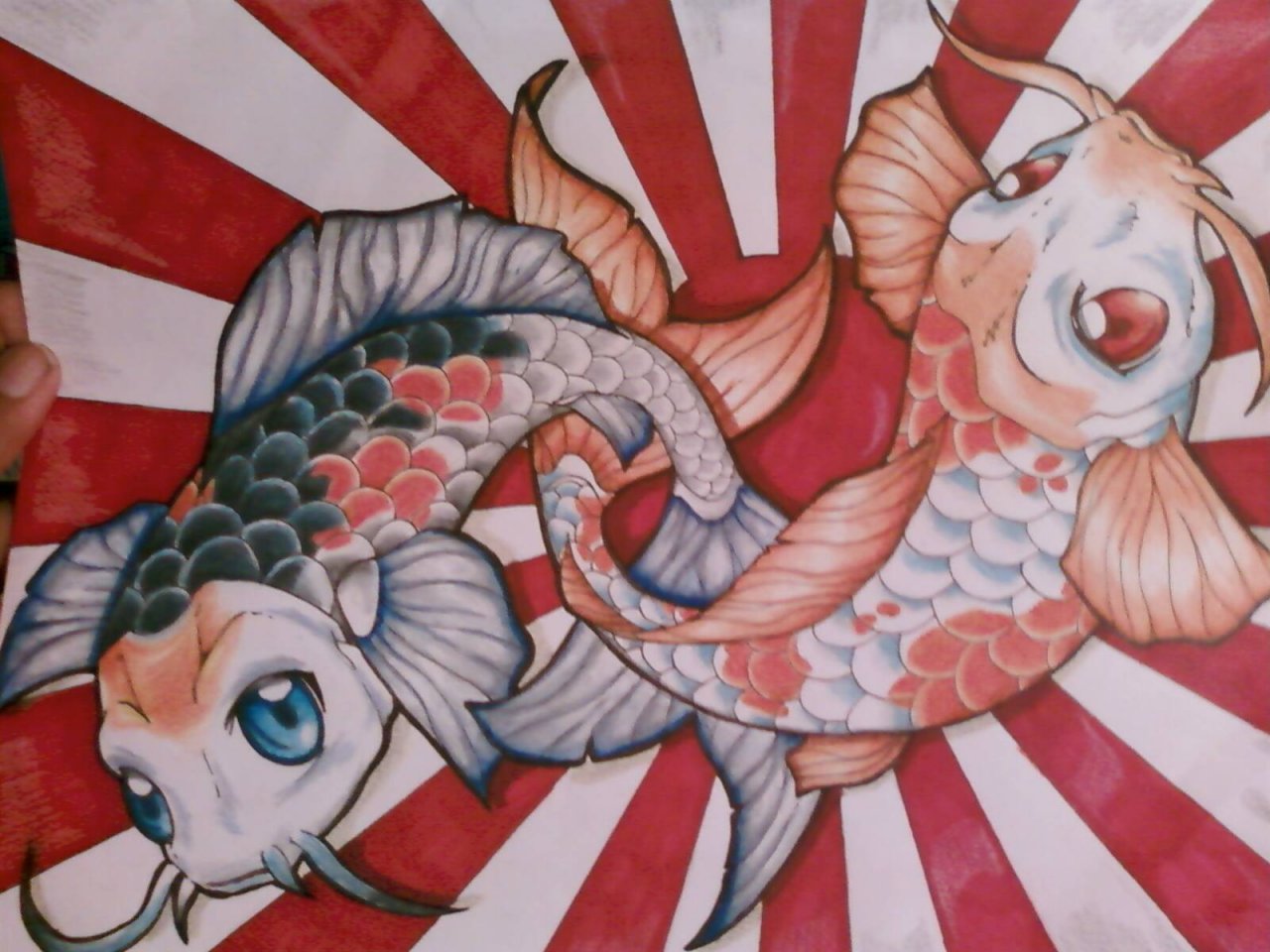 Koi fish girl, HD phone wallpaper | Peakpx