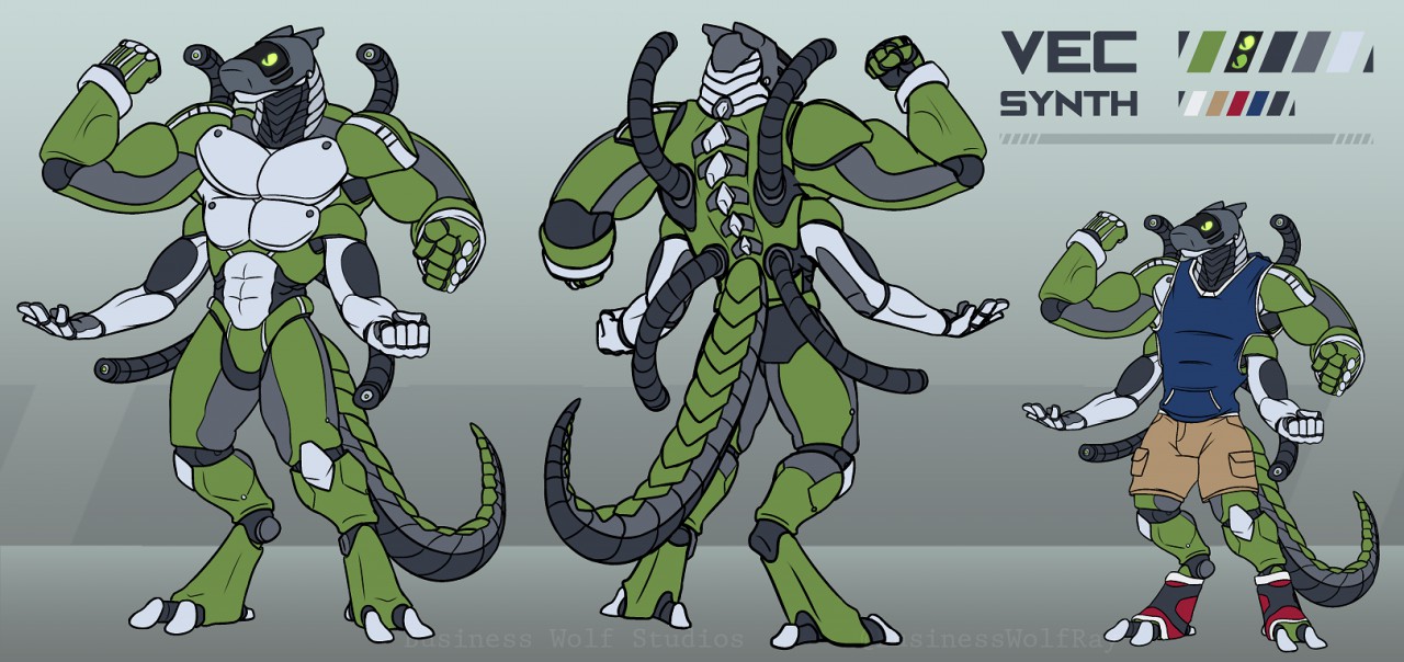 Vec the Synth by BusinessWolf -- Fur Affinity [dot] net
