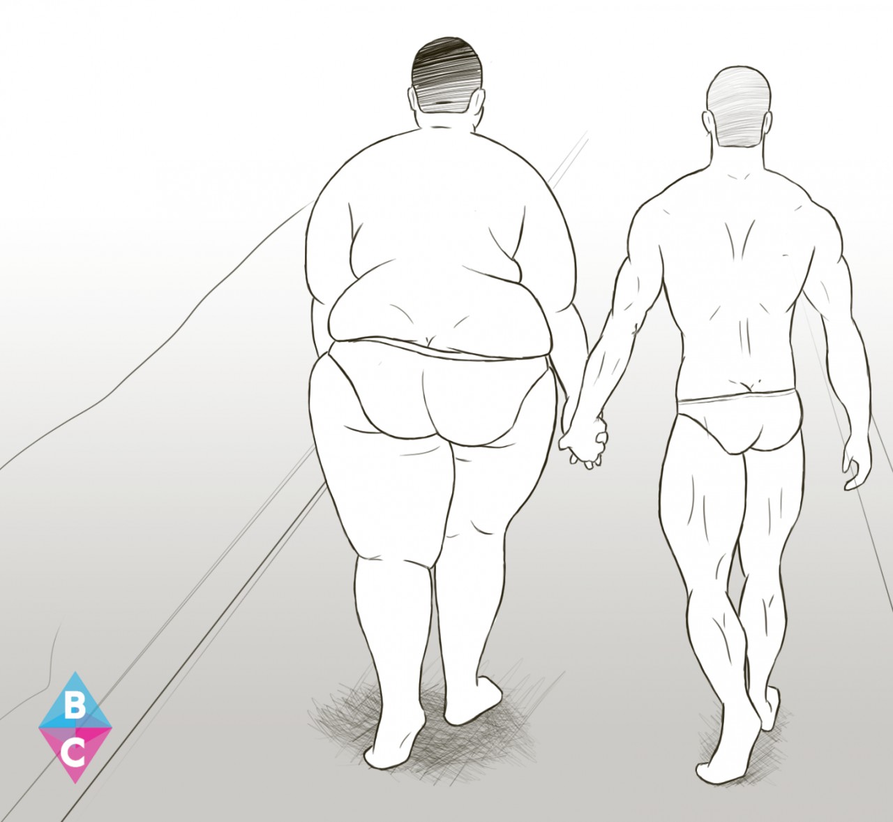 CHUB AND CHASER - romantic walk on the beach. 
