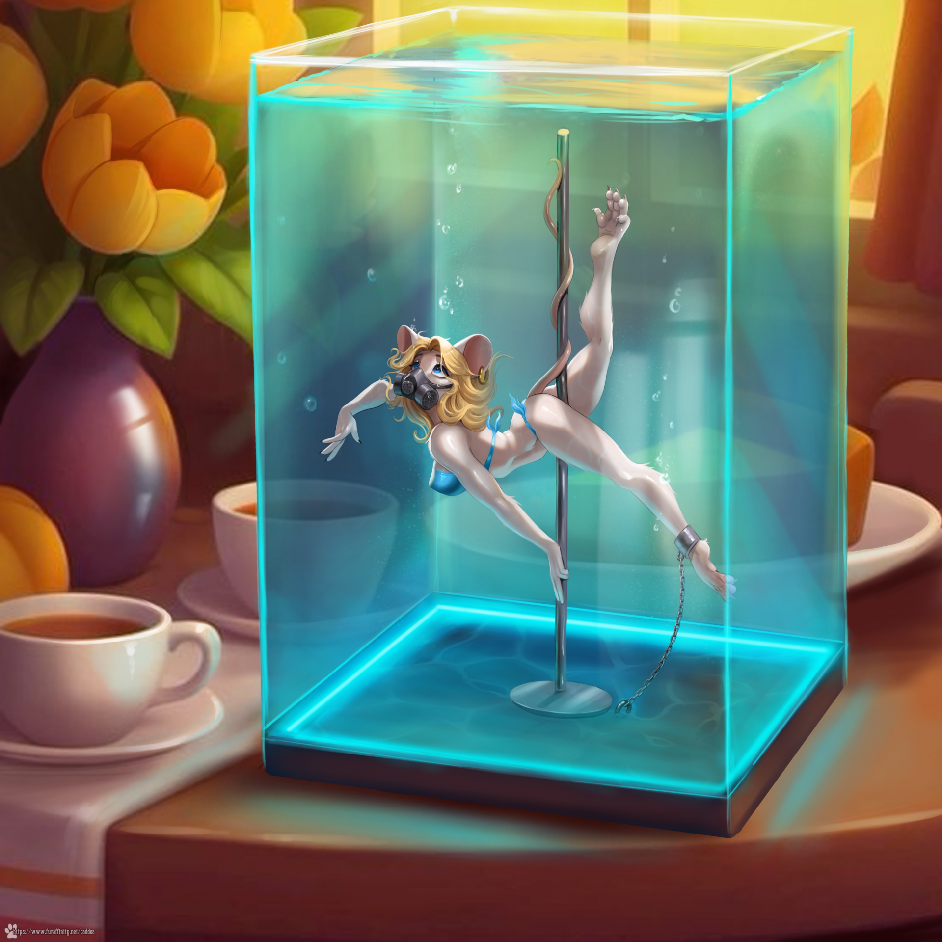 Mouse in a Glass Cube