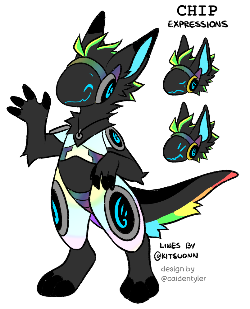 Chip the Protogen by caidentyler -- Fur Affinity [dot] net