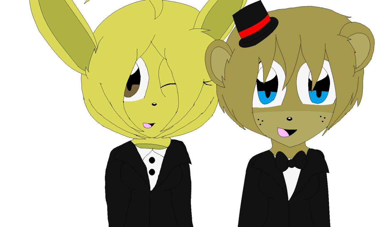 Five Nights At Anime Old Springtrap and Golden Freddy by Caitty000 -- Fur  Affinity [dot] net