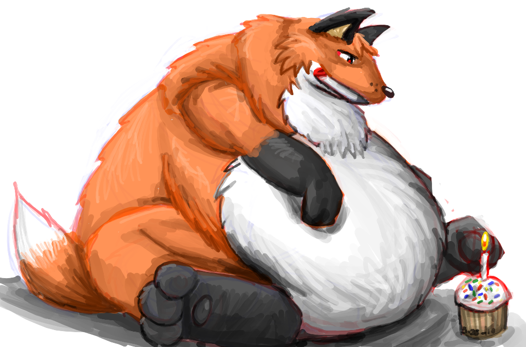 Персонаж Fox fat. Фурри фэт Лис. Песец fat.