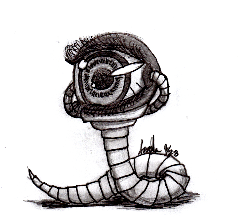 eye robot - snake/worm by CalicoKittyNinja -- Fur Affinity [dot] net