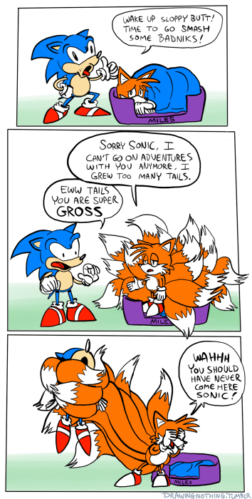 Tails saves a baby's life in a sonic x comicawww :) - Imgflip