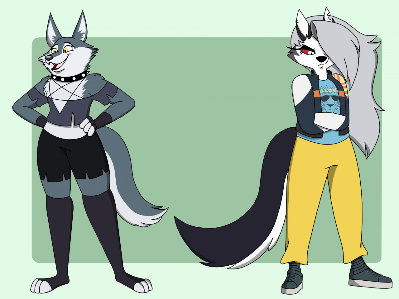 Loona And Porsha Clothes Swap by CandiTheWildPiggy -- Fur Affinity [dot ...