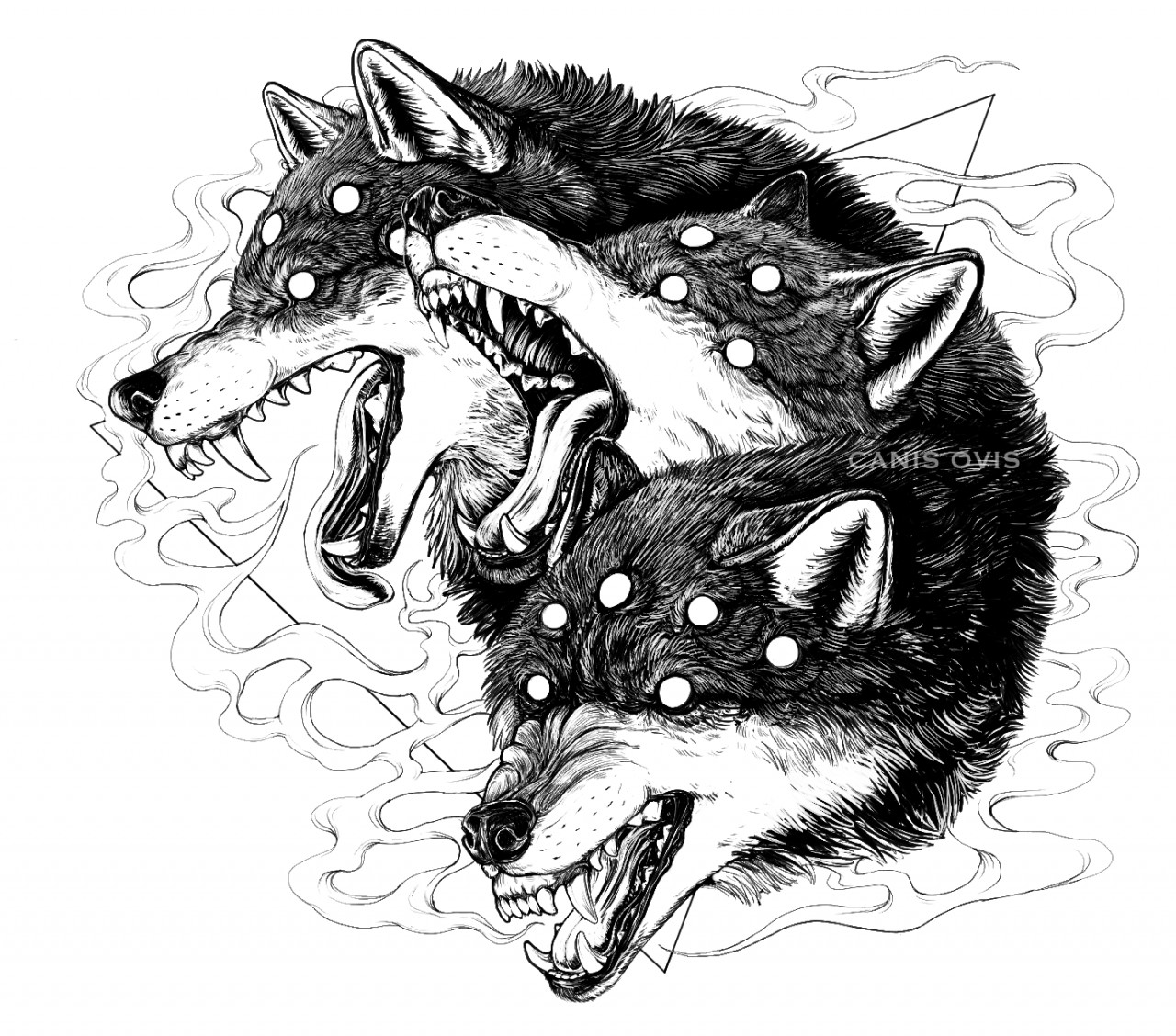 50 Cerberus Tattoo Designs For Men  Three Head Dog Ideas